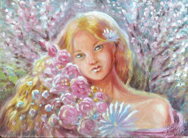 Художник Elena Oleniuc ангел