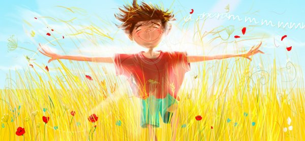 Радостное настроение иллюстрация