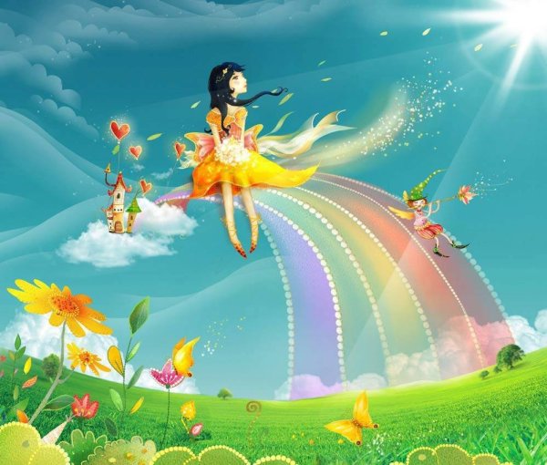 Радуга в поле