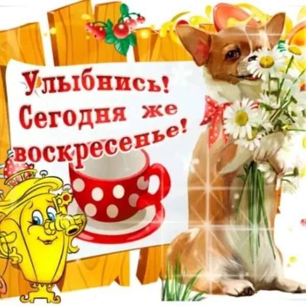 Отличного настроения в воскресенье