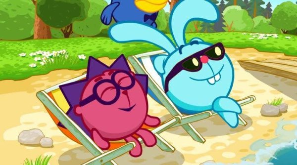 Ёжик и Крош из смешариков