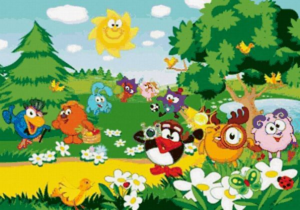 Детские фотообои Смешарики