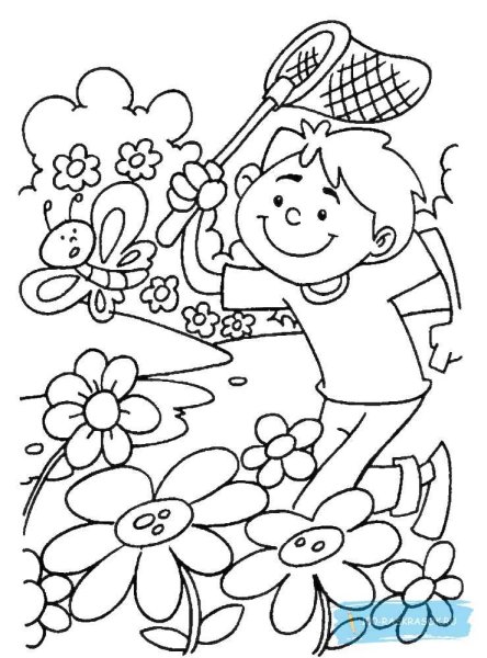 Раскраски для малышей лето