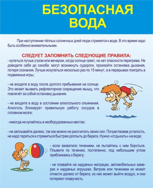 Памятка для родителей безопасность летом