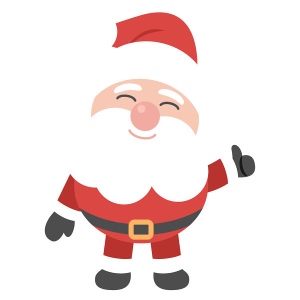 Санта подмигивает