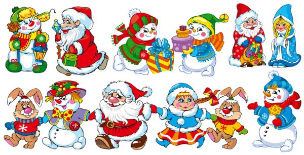 Новогодние сказочные герои