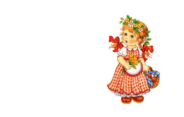 Девочка Весна мультяшка