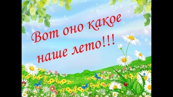 Вот оно какое наше лето