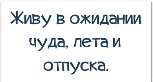 Смешные картинки в ожидании отпуска