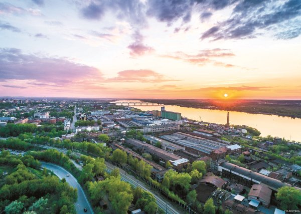 Пермский край панорама города Пермь