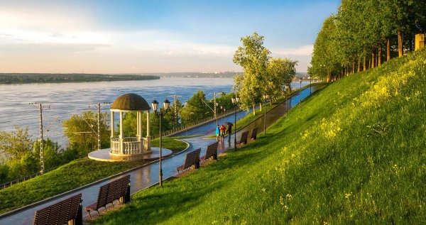 Набережная реки Кама Пермь