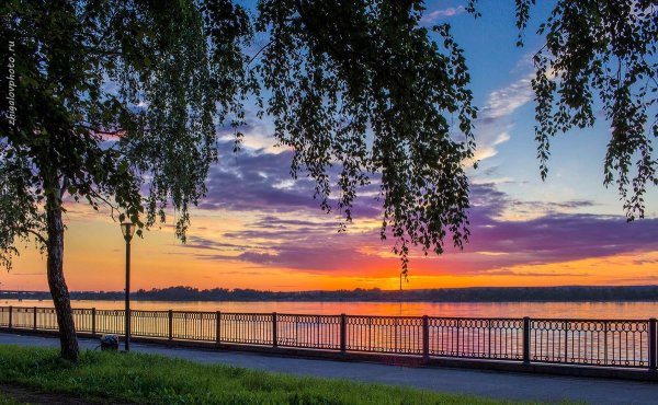 Камская набережная Пермь закат