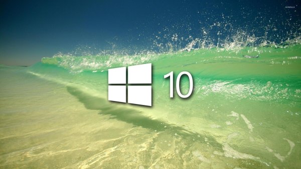 Зеленое поле и голубое небо