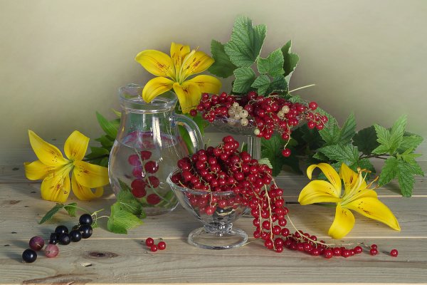 Летний натюрморт с полевыми цветами