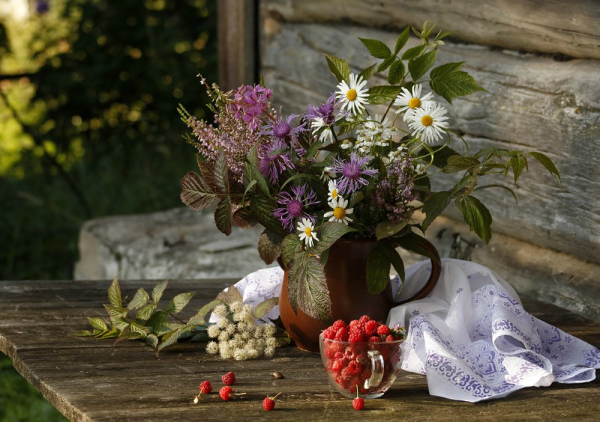 Красивые летние натюрморты