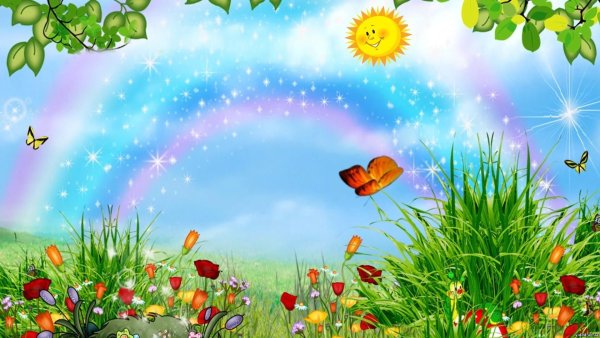 Фон лето для детей