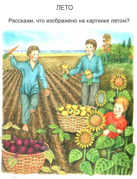 Сбор урожая осенью для детей
