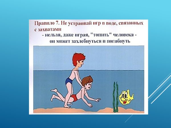 Безопасное поведение на водоемах летом для детей
