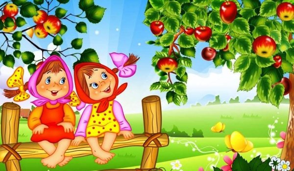 Фон красочный детский