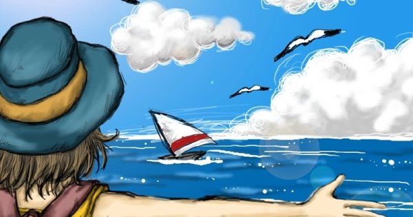 Рисунок на тему как ты провел лето