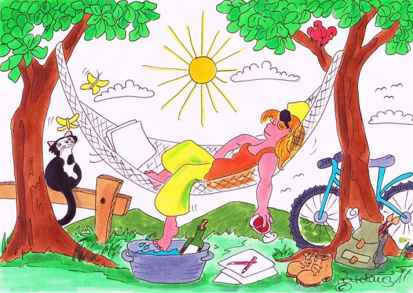 Рисунок как я отдыхал летом