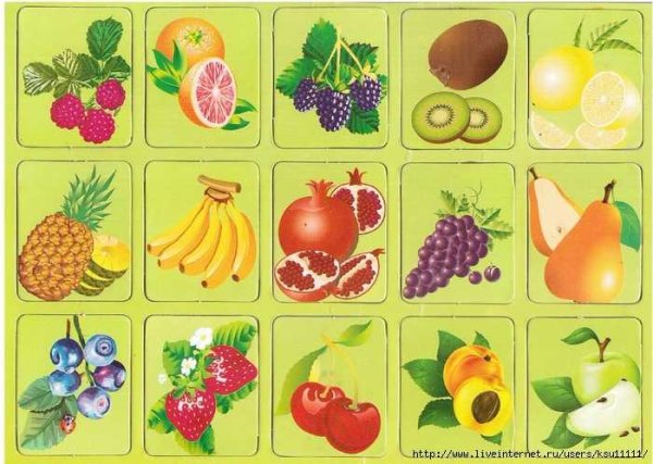 Фрукты занятие для детей