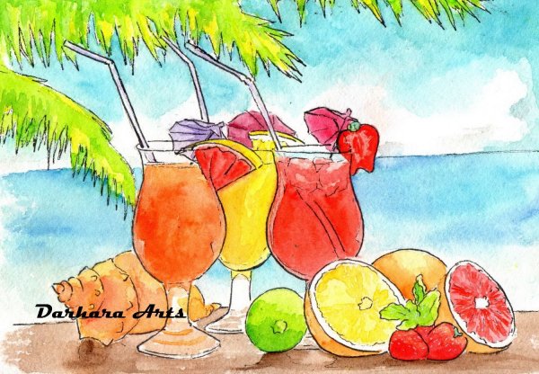 Классные летние рисунки