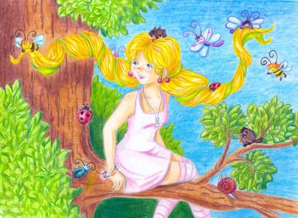 Детские рисунки на тему лето