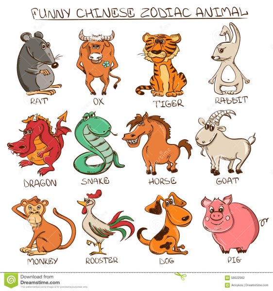 Животные китайского календаря