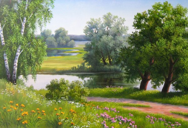 Художник Самарская Елена Михайловна березы