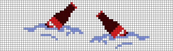 Рисунки по клеточкам цветы