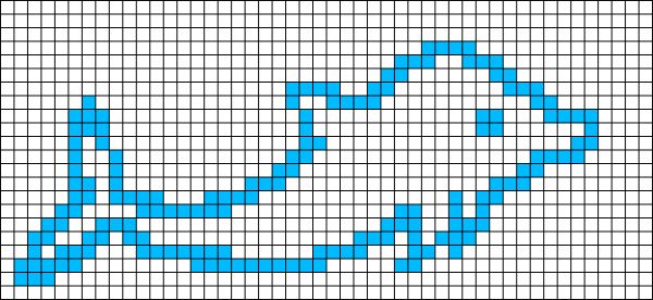 Рисунки по клеточкам цветные