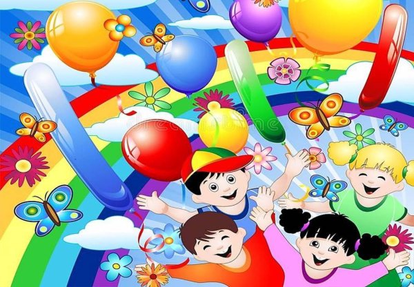Веселые детские фоны