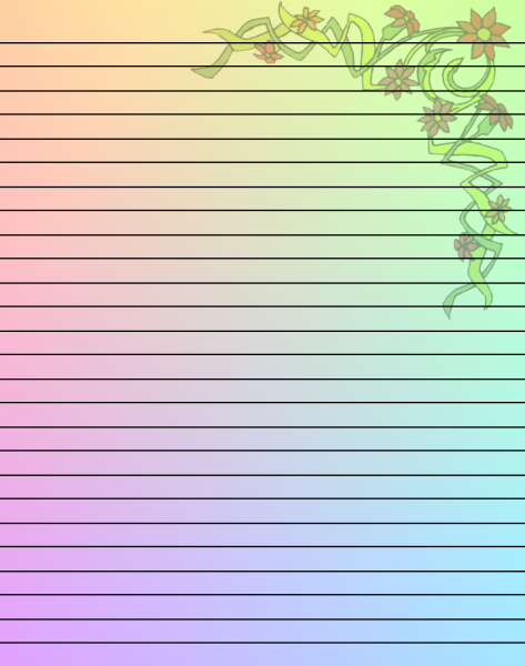 Лист в линейку