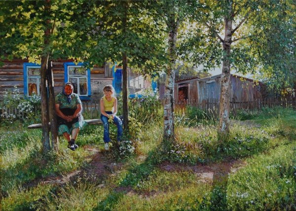 Бабушкин палисадник в деревне