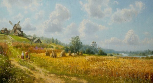 Художник Жданов Владимир Юрьевич картины сенокос