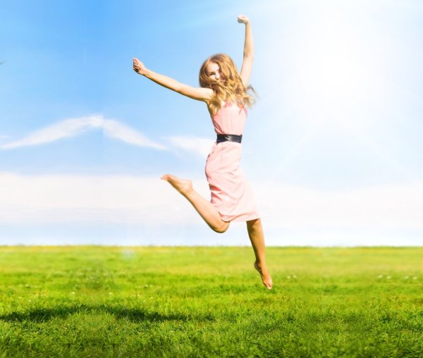 Девушка в полете