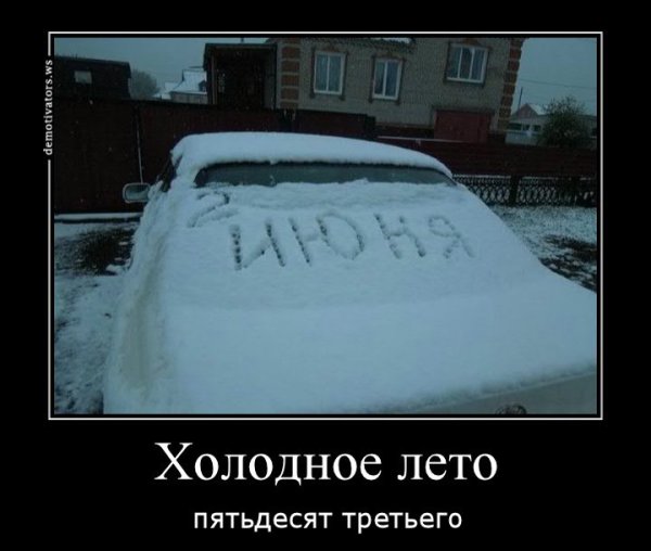 Открытки Холодное лето