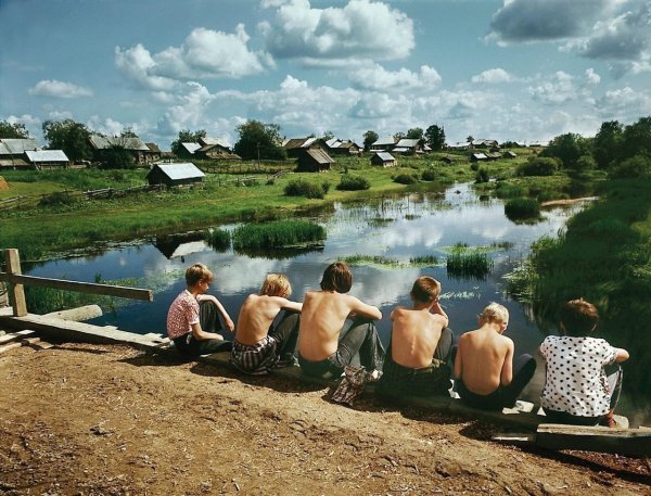 Бабушка в деревне