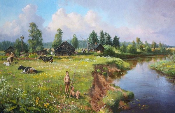 Художник Вячеслав палачев. Деревенское детство мое