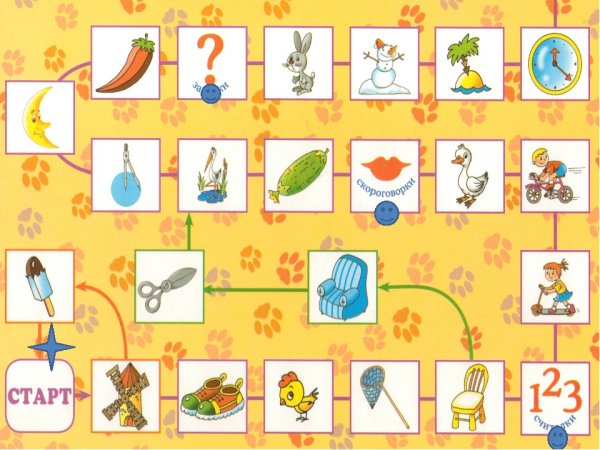 Ходилки на звук ц