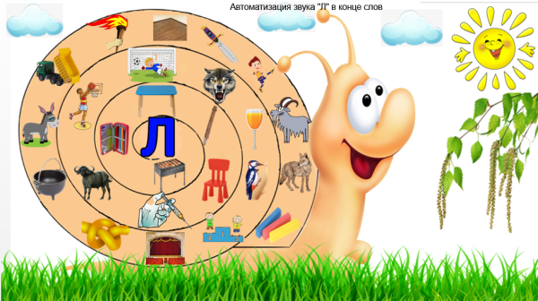 Автоматизация звука л улитка