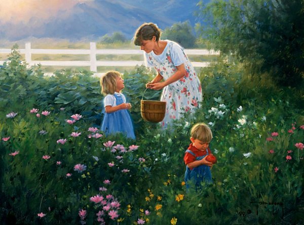 Художник Роберт Дункан (Robert Duncan). Лето в деревне