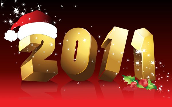 Новогодние открытки 2011 года