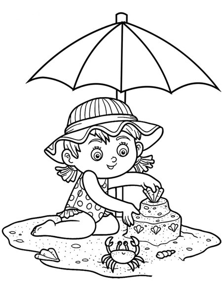 Пальма раскраска для детей