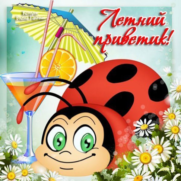 Открытки прикольные летние