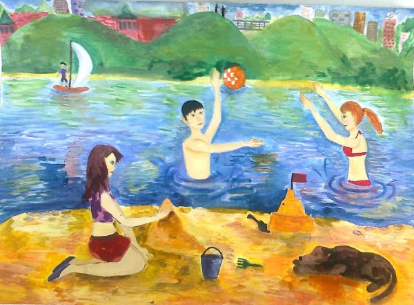 Детские рисунки лето