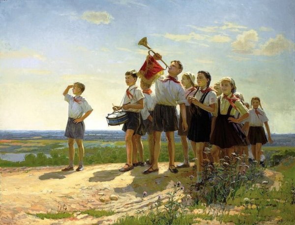 Пионеры Николай Беляев "счастливые", 1949
