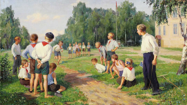 Иван Александрович Козлов. День спорта в Пионерском лагере