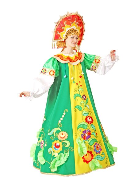 Карнавальный костюм Весна-Лето №1 (зелёный)